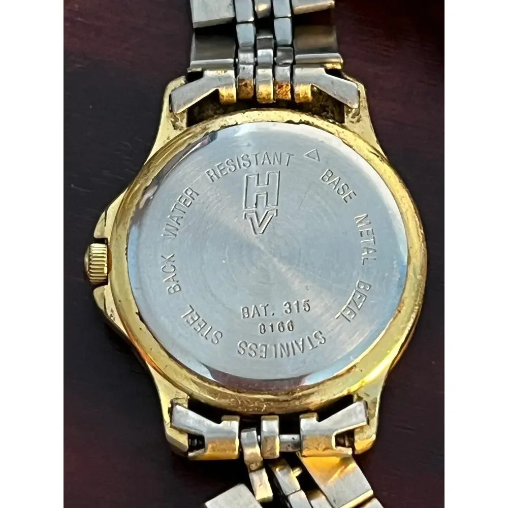 VTG Helbros Quartz Watch Two Toned Water Resistant Not Tested Read